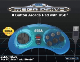 Manette Filaire Retrobit - SEGA Mega Drive ou Saturn - USB 