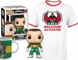 Lot Power Rangers : T-Shirt + Tasse + Funko Pop