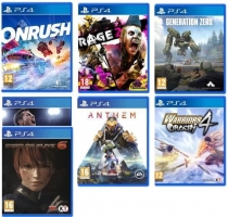 Lot de 7 Jeux : Rage 2 + Dead or Alive 6 + Warriors Orochi 4 + Anthem + Génération Zero + ONRUSH + FIFA 18