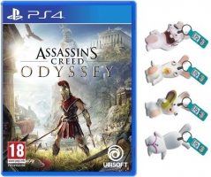 Assassin's Creed : Odyssey + Porte Clés Lapins Crétins (LED)