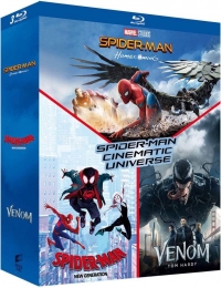 Coffret Blu-Ray : Spider-Man : Homecoming + Spider-Man : New Generation + Venom