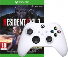 Manette pour Xbox Series X / S / One - Robot White + Resident Evil 3