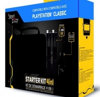 Kit de démarrage 4-en-1 Steelplay Noir pour PlayStation Classic