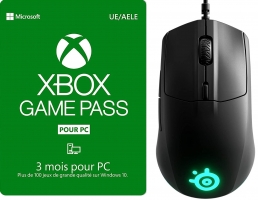 Souris Gaming - SteelSeries Rival 3 + Game Pass PC de 3 Mois