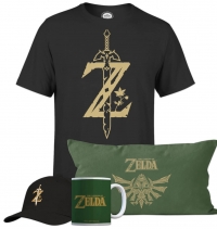Lot Zelda : Coussin + T-Shirt + Casquette + Tasse