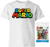 Lot Nintendo Super Mario : T-Shirt + Mini-figurine  Lego
