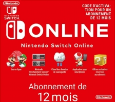 Abonnement Nintendo Switch 12 mois 