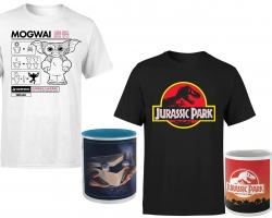 Lots : T-Shirt + Mug (Gremlins, Les dents de la mer, Jurassic Park...)