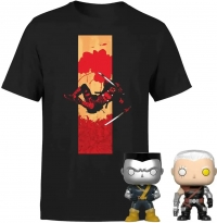Lot Deadpool : T-Shirt & Figurines Funko Pop! Cable + Colossus