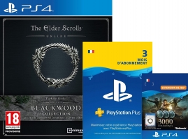 The Elder Scrolls Online : Blackwood Collection + Abonnement PlayStation Plus de 3 Mois + 3000 Couronnes (DLC)