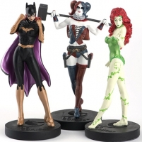 Lot Figurines - Eaglemoss DC Masterpiece Collection, Femmes fatales  : Batgirl, Harley Quinn et Poison Ivy