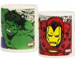 Mug Marvel Iron Man ou Hulk