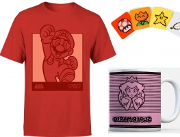 T-Shirt Nintendo + Mug + Dessous de Verre (au choix)
