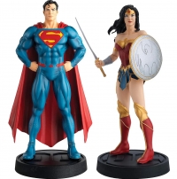 Figurines Eaglemoss Superman et Wonder Woman avec livret