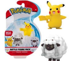 Pack de 2 figurines Pokémon Battle Figure 5 cm - Pikachu & Moumouton