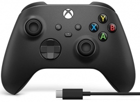 [Occasion - Comme Neuf] Manette pour Xbox Series X / Xbox One / PC - Carbon Black + Câble ou Robot White