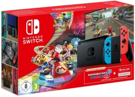 Console Nintendo Switch + Mario Kart 8 Deluxe + Abonnement Nintendo Online de 3 Mois