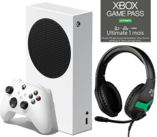 Console Xbox Series S - SSD 512Go + Micro-Casque Konix - Mythics Nemesis + 1 Mois Game Pass Ultimate