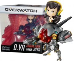 Figurine Overwatch D.Va et Meka - Édition Carbon 16cm