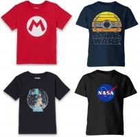 1 T-Shirt Nintendo + 1 T-Shirt Star Wars / Nasa (Enfant - 3 à 12 ans)
