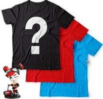 3 T-Shirts Geek Mystère Épique (taille M) + Figurine Harley Queen