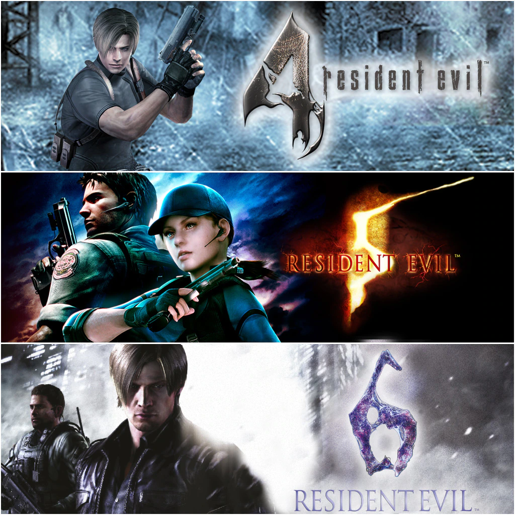 Resident Evil 4 + Resident Evil 5 + Resident Evil 6