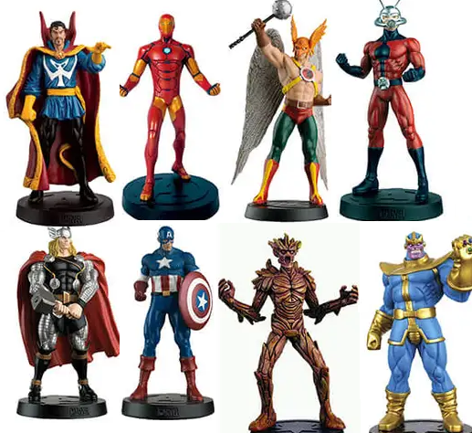 Lot de 10 Figurines Eaglemoss Marvel Ultimate Collector (avec magazine)