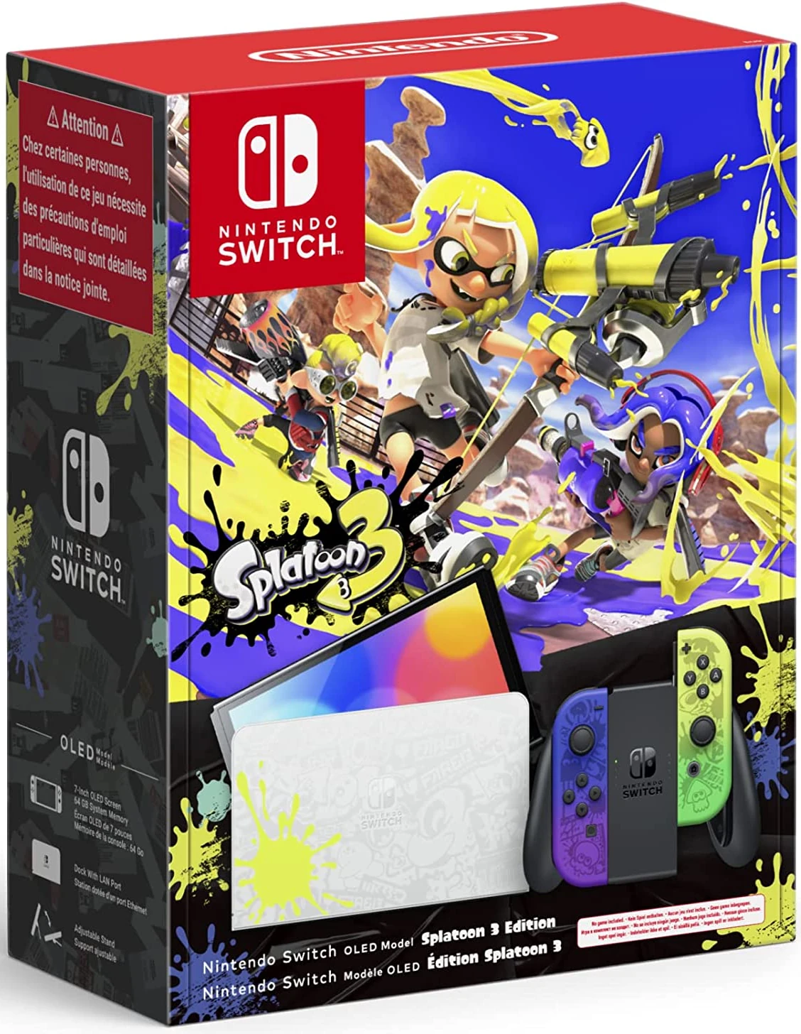 Console Nintendo Switch OLED - Edition Limitée Splatoon 3