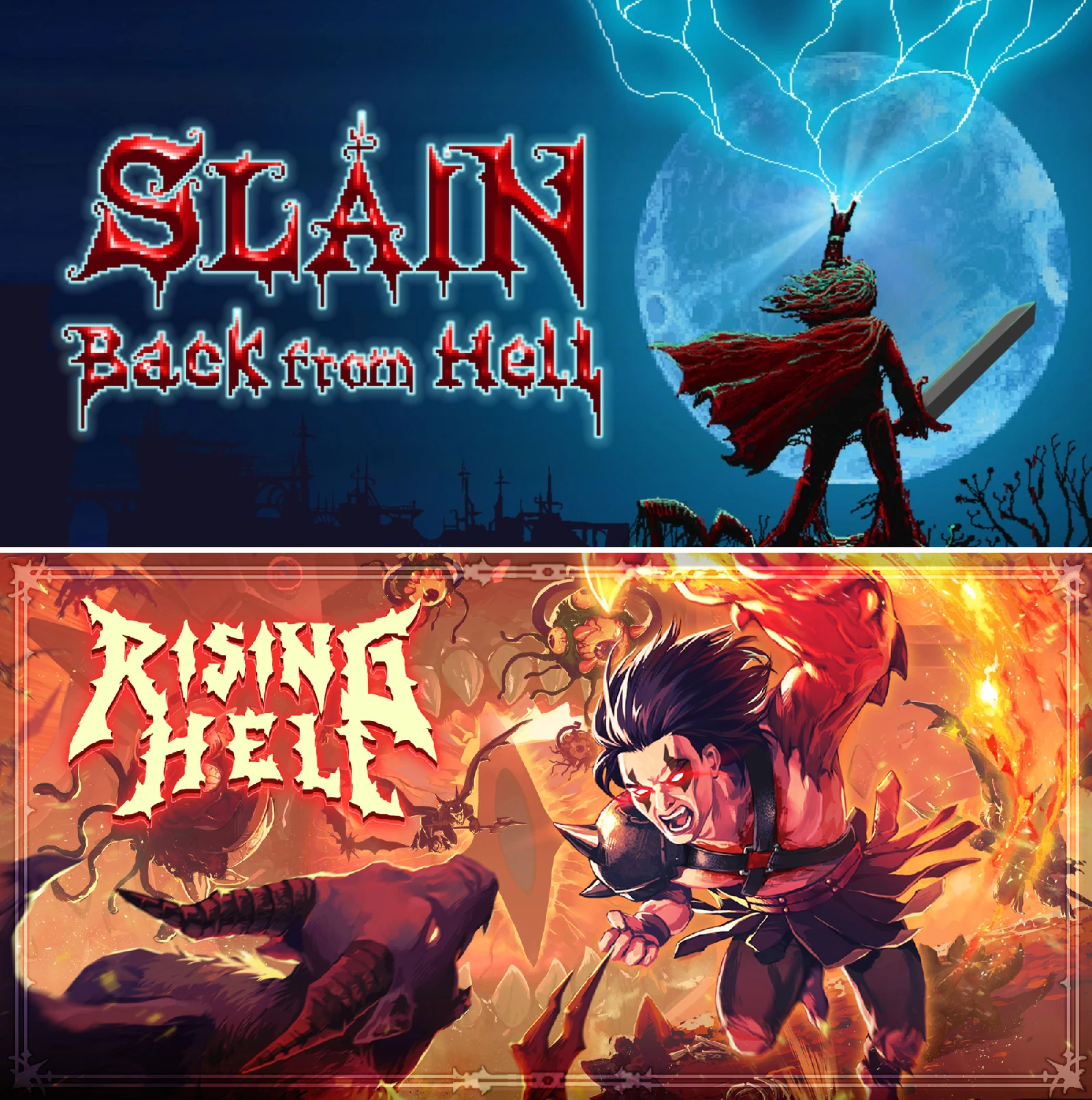 Slain : Back From Hell + Rising Hell