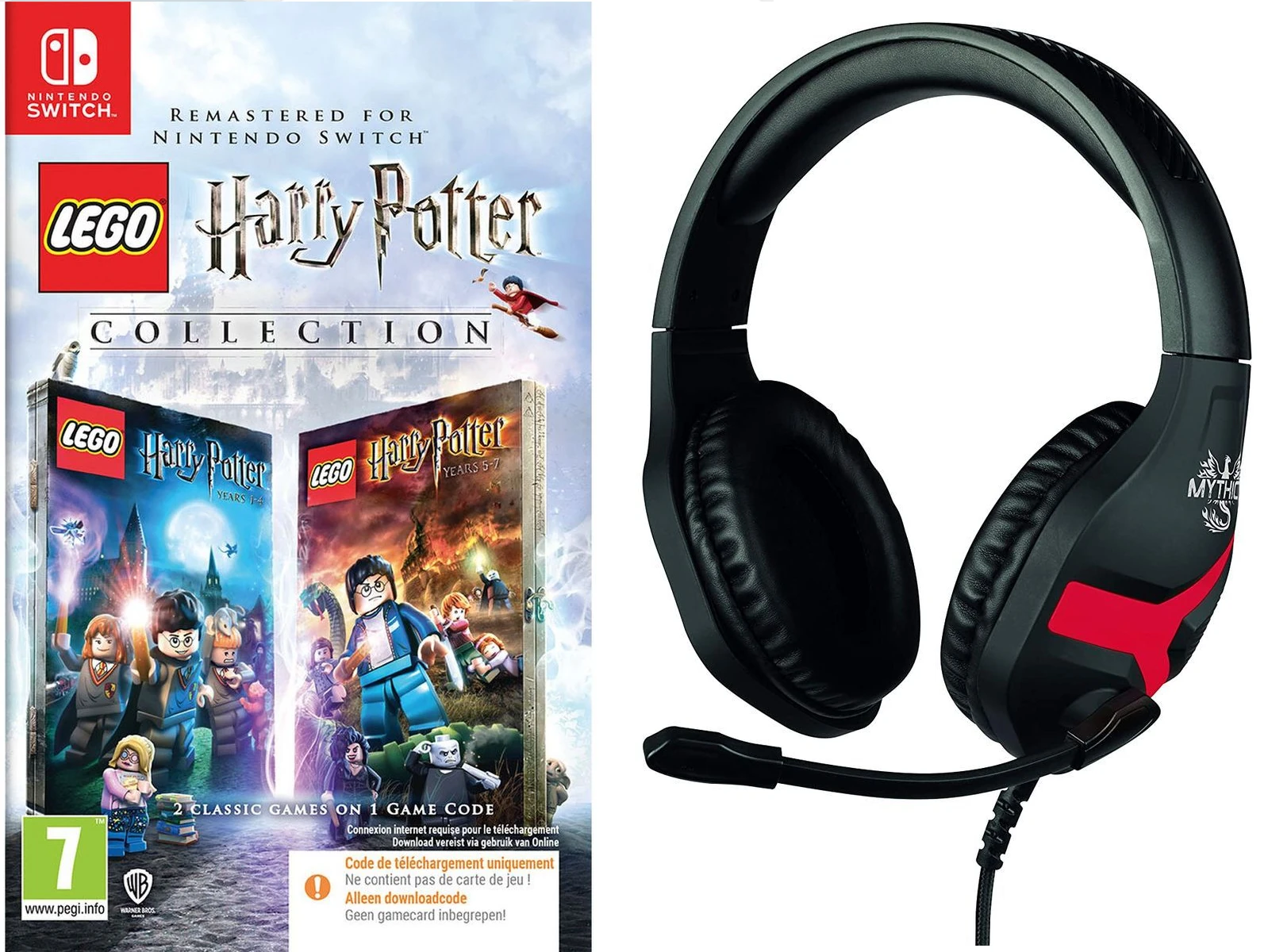 Micro-Casque Konix - Nemesis + Lego Harry Potter Collection (Code)