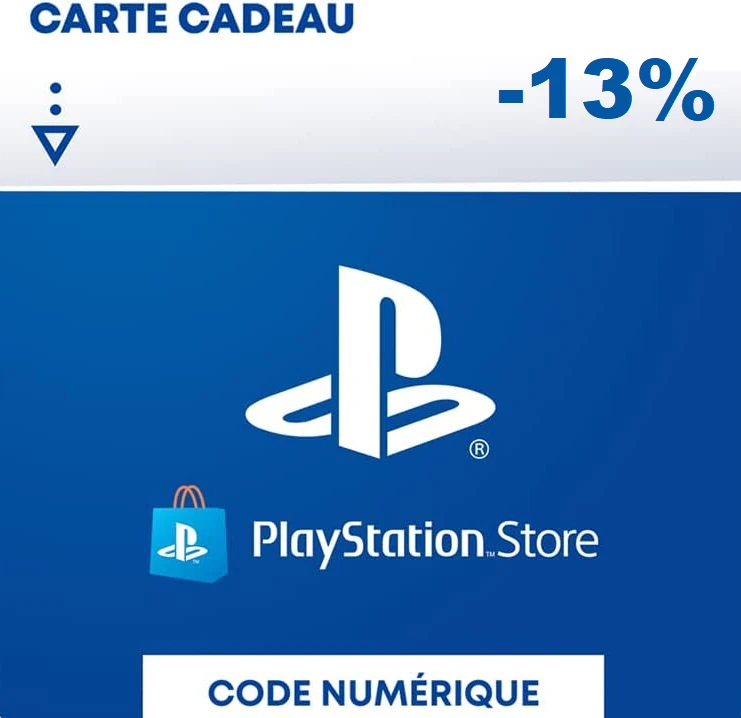 13% de Réduction sur les Cartes Cadeaux PlayStation