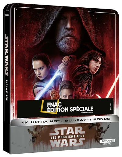 Star Wars Episode VIII : Les derniers Jedi - 4K Ultra-HD & Blu-Ray - Edition Steelbook
