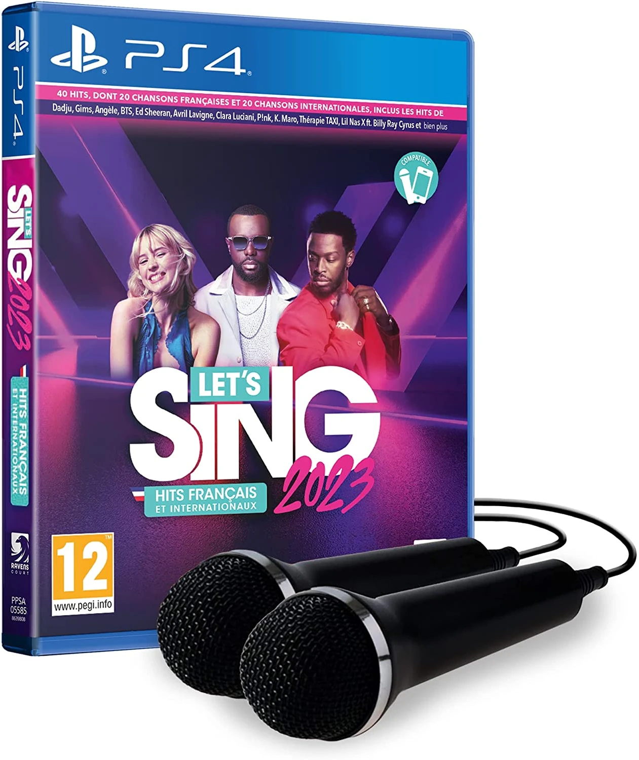 Let's Sing 2023 + 2 Micros + 33,74€ Remboursés en Bons d'Achats