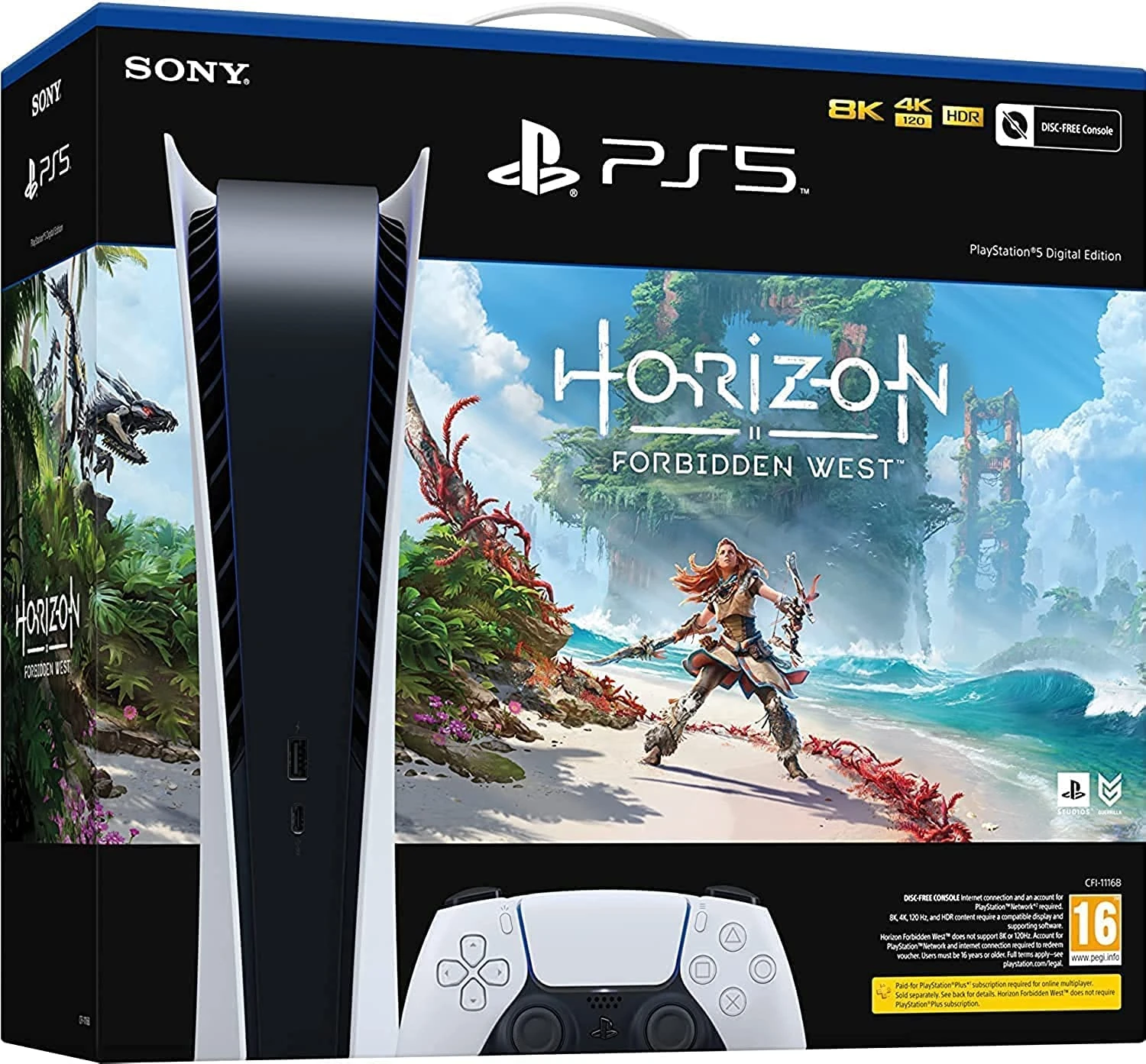 Console Sony PlayStation 5 - Digital Edition + Horizon Forbidden West
