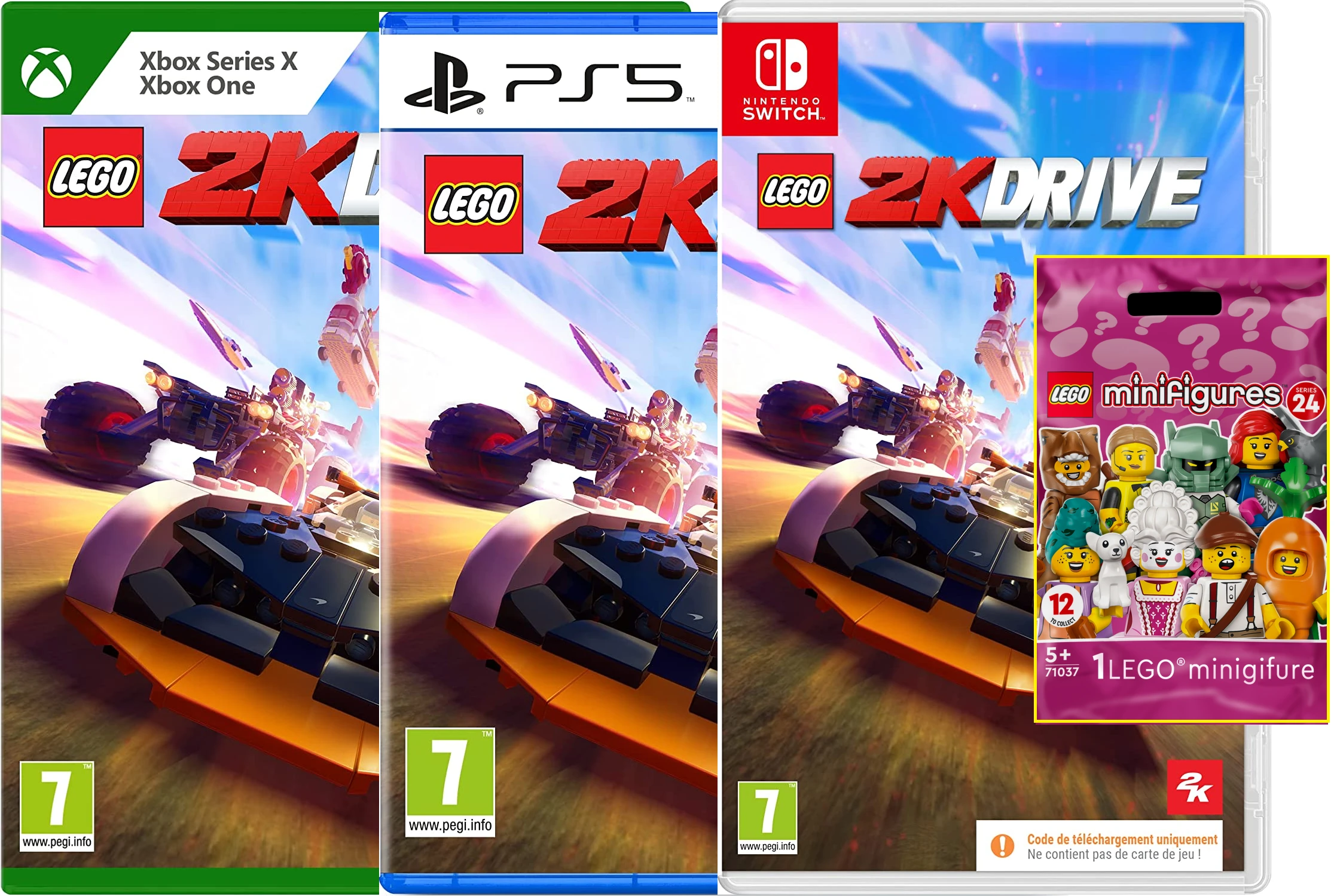 LEGO 2K Drive + Pack Surprise de Petits Personnages