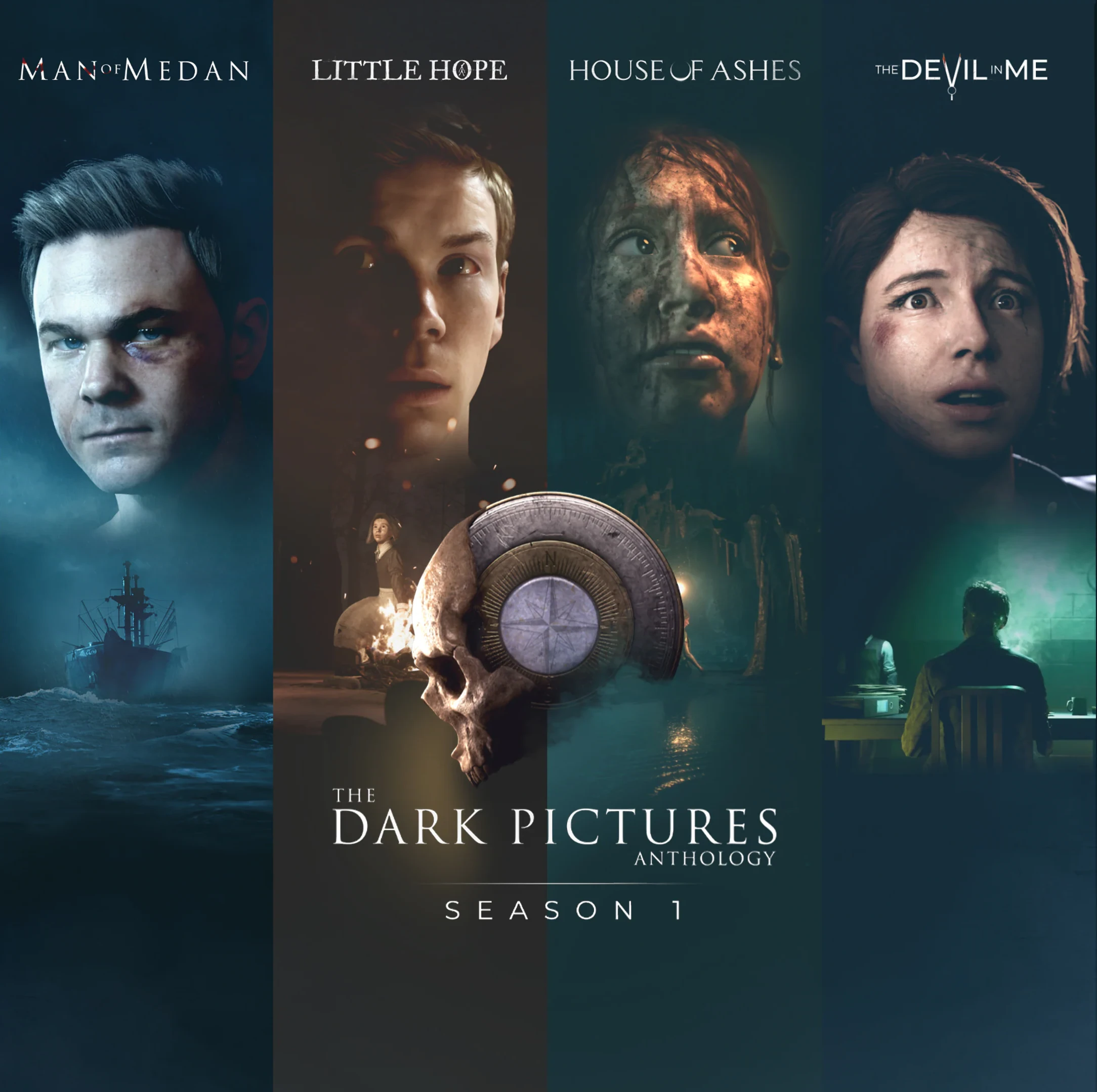 The Dark Pictures Anthology - Saison 1 : Man of Medan + Little Hope + House of Ashes + The Devil in Me