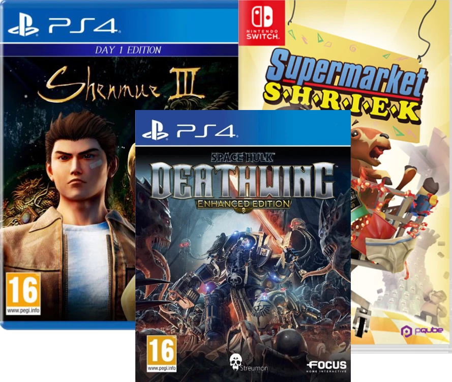 Shenmue III , Space Hulk: Tactics, Poker Club, Control