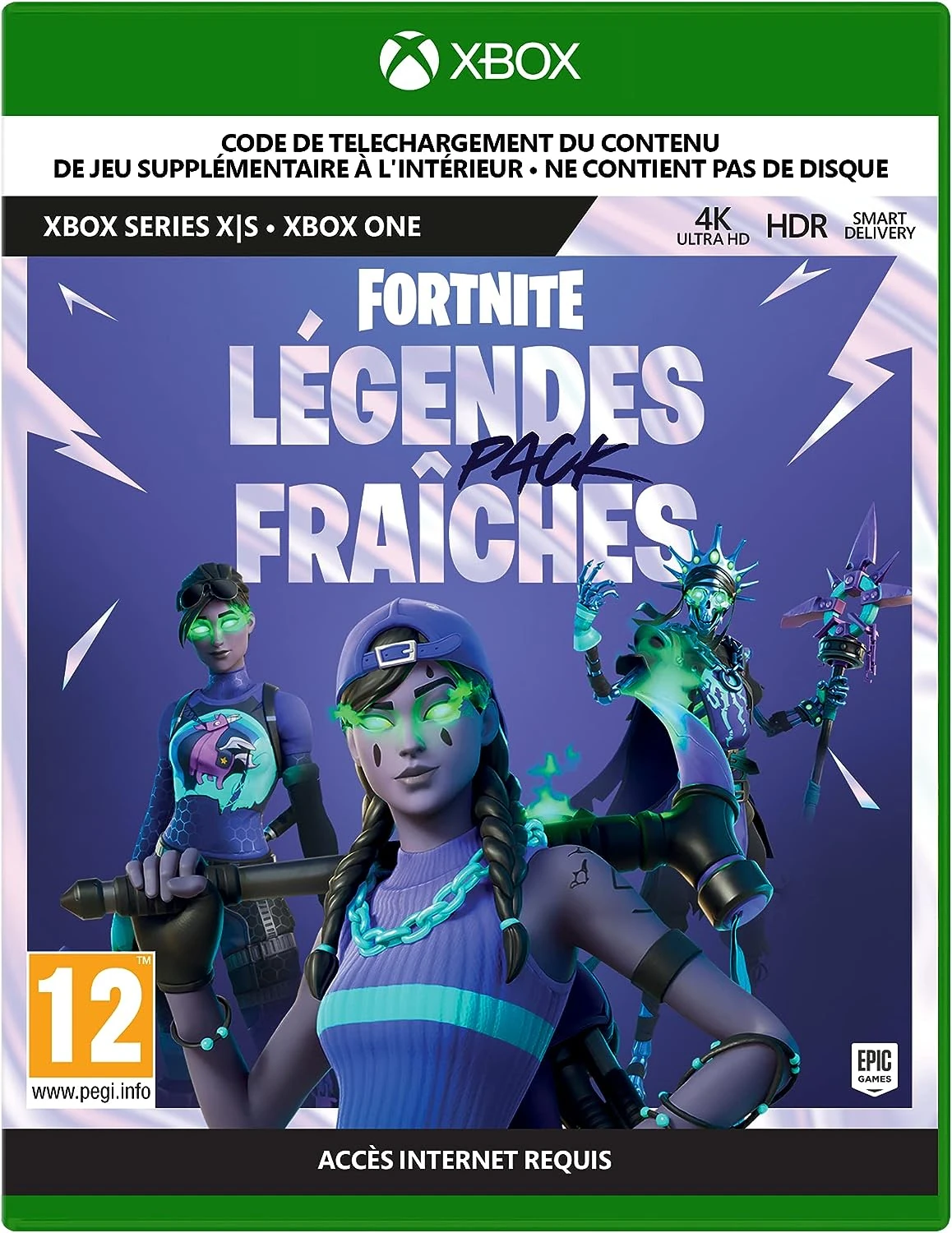 Fortnite - Pack Légendes Fraîches (code dans la boîte)