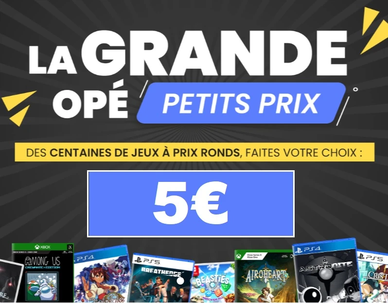 Grosse Sélection de Jeux à 5€