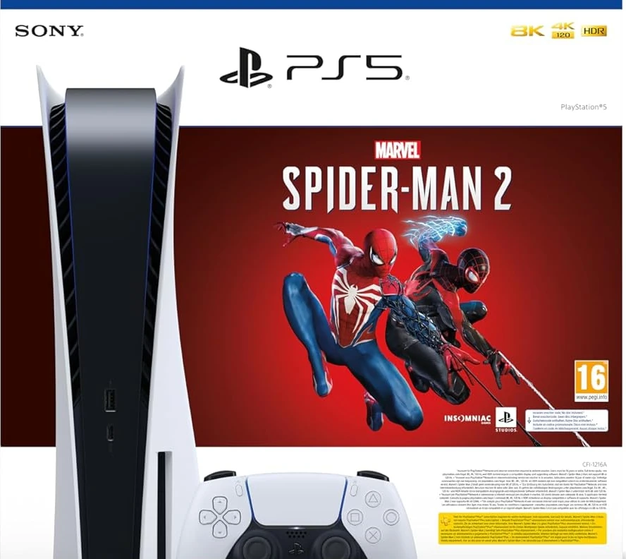 Console PlayStation 5 - Edition Standard + Marvel's Spider-Man 2 / Final Fantasy XVI / Call of Duty : Modern Warfare III / EA Sports FC24 + 40€ Offerts