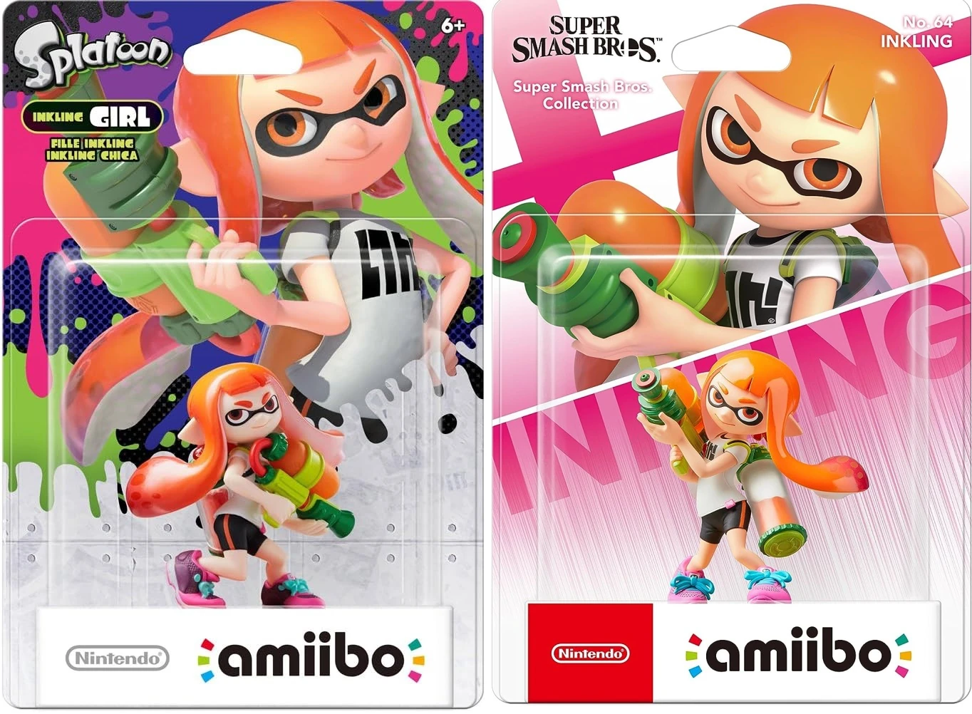 Figurine Amiibo - Super Smash Bros - Inkling ou Splatoon Girl