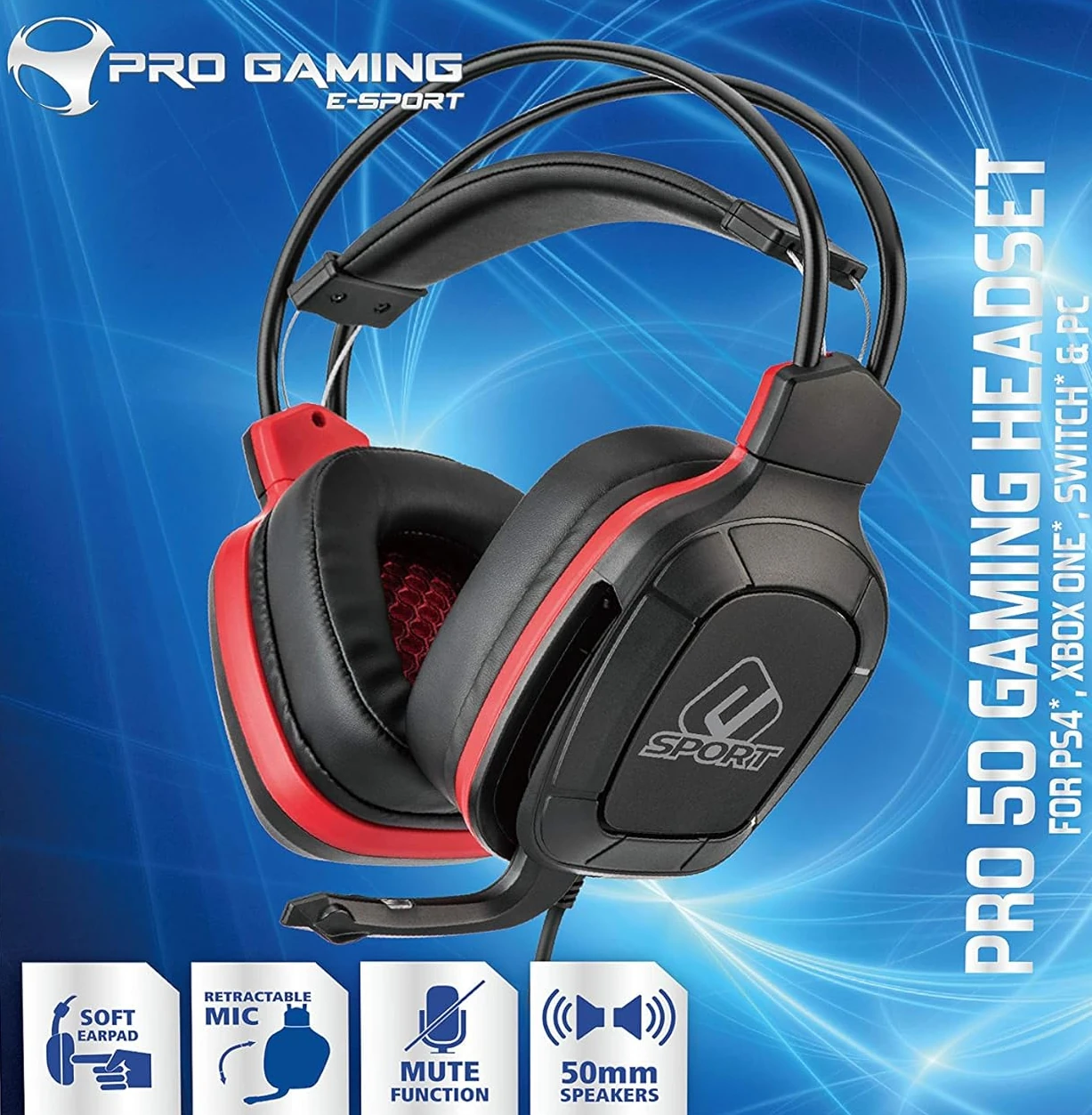 Micro-Casque Filaire - Subsonic Pro Gaming 50