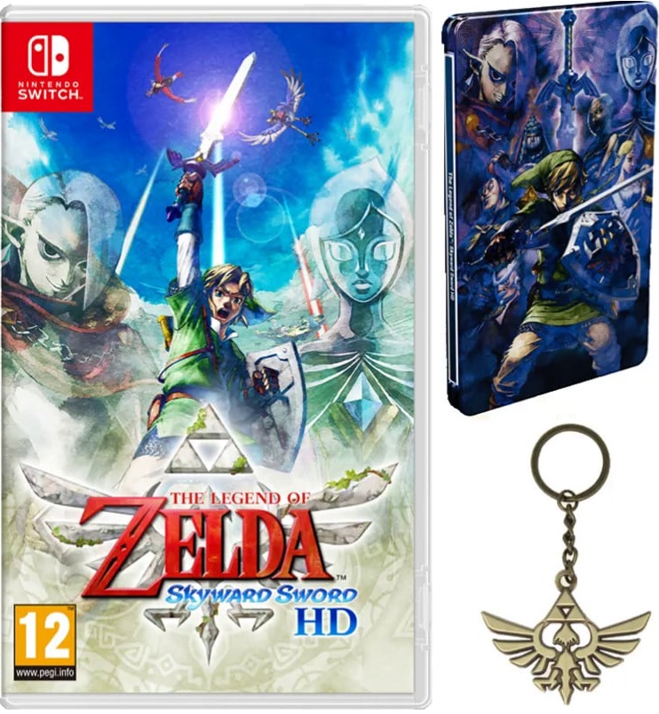Porte-clés Officiel Zelda Skyward Sword HD - En Fer - Article Collector Neuf