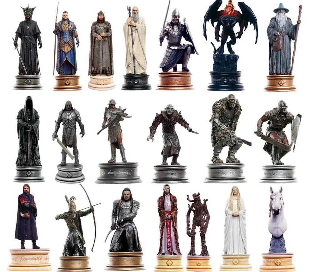Lot de 30 figurines Collector Le Seigneur des Anneaux Échelle 1/25 Eaglemoss JVDeal.fr