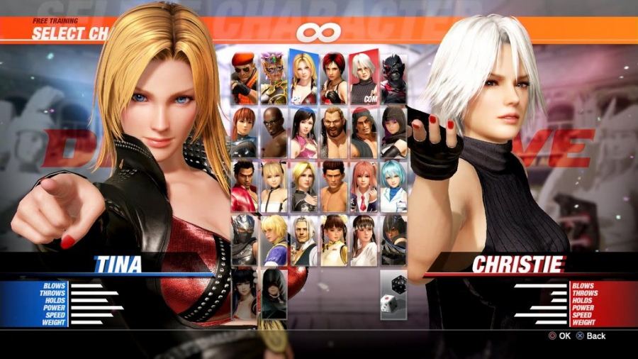 Dead or Alive 6 : Sélection des personnages